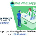 Pharmacies de garde de ce jour au Bénin par WhatsApp